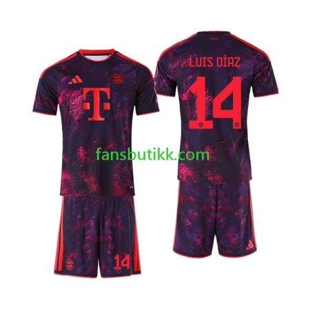 Fotballdrakt Bayern München Luis Diaz 14 Barn Tredjetrøye 2026-2027 Kortermet